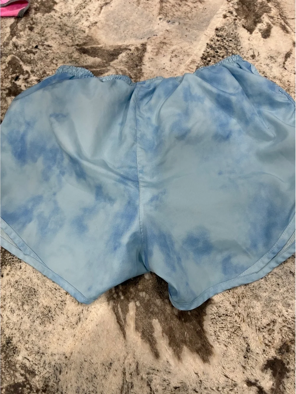 Nike Dri-FIT Light Blue Tie-Dye Running Shorts Size Small